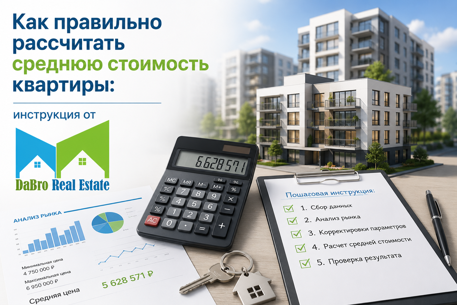 Как правильно рассчитать среднюю стоимость квартиры: инструкция от Агентство недвижимости DaBro